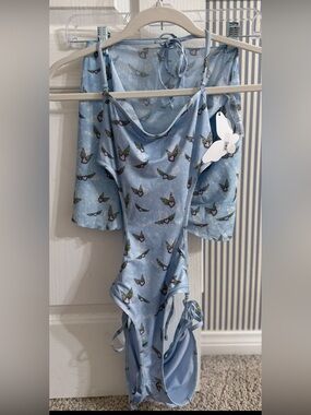 NWT Frankie’s Swimsuit Sarong (XS) & NWOT Frankie’s 1-Piece Swimsuit(M)